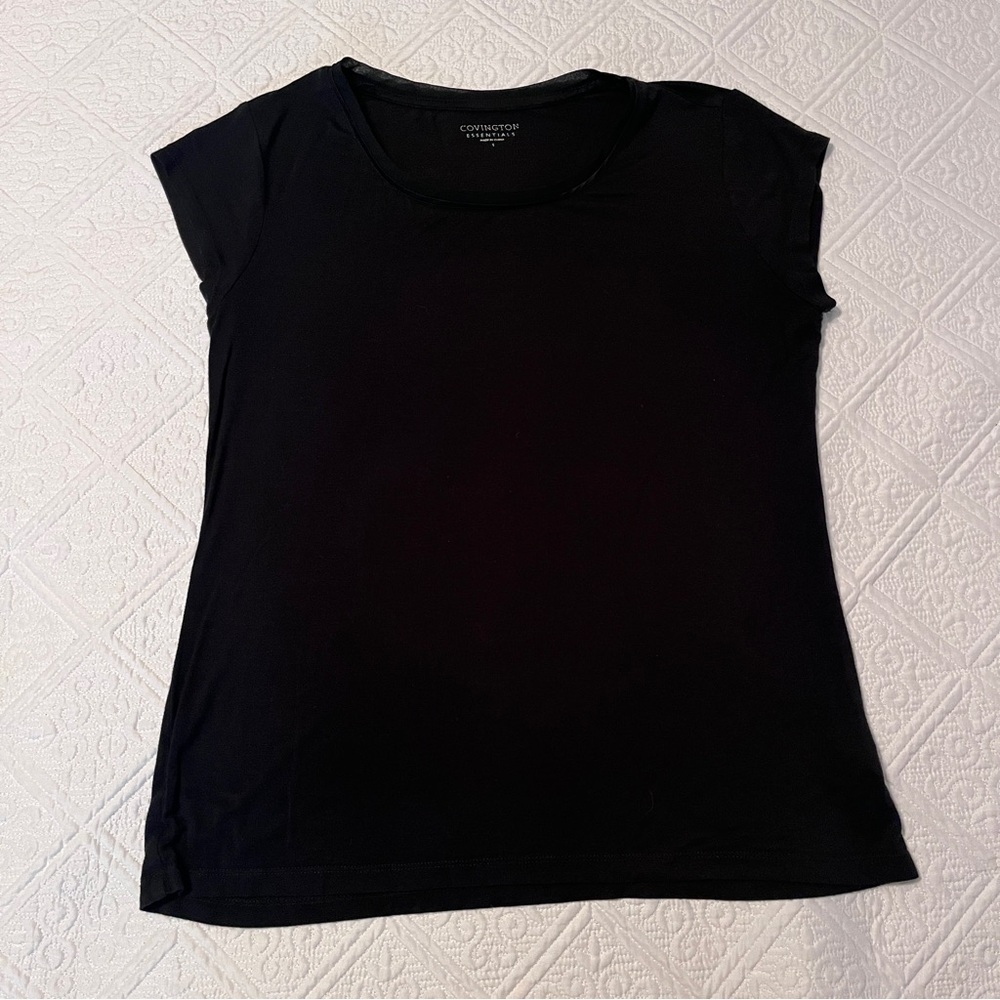 Covington Black Short Sleeve Tee - Size Small